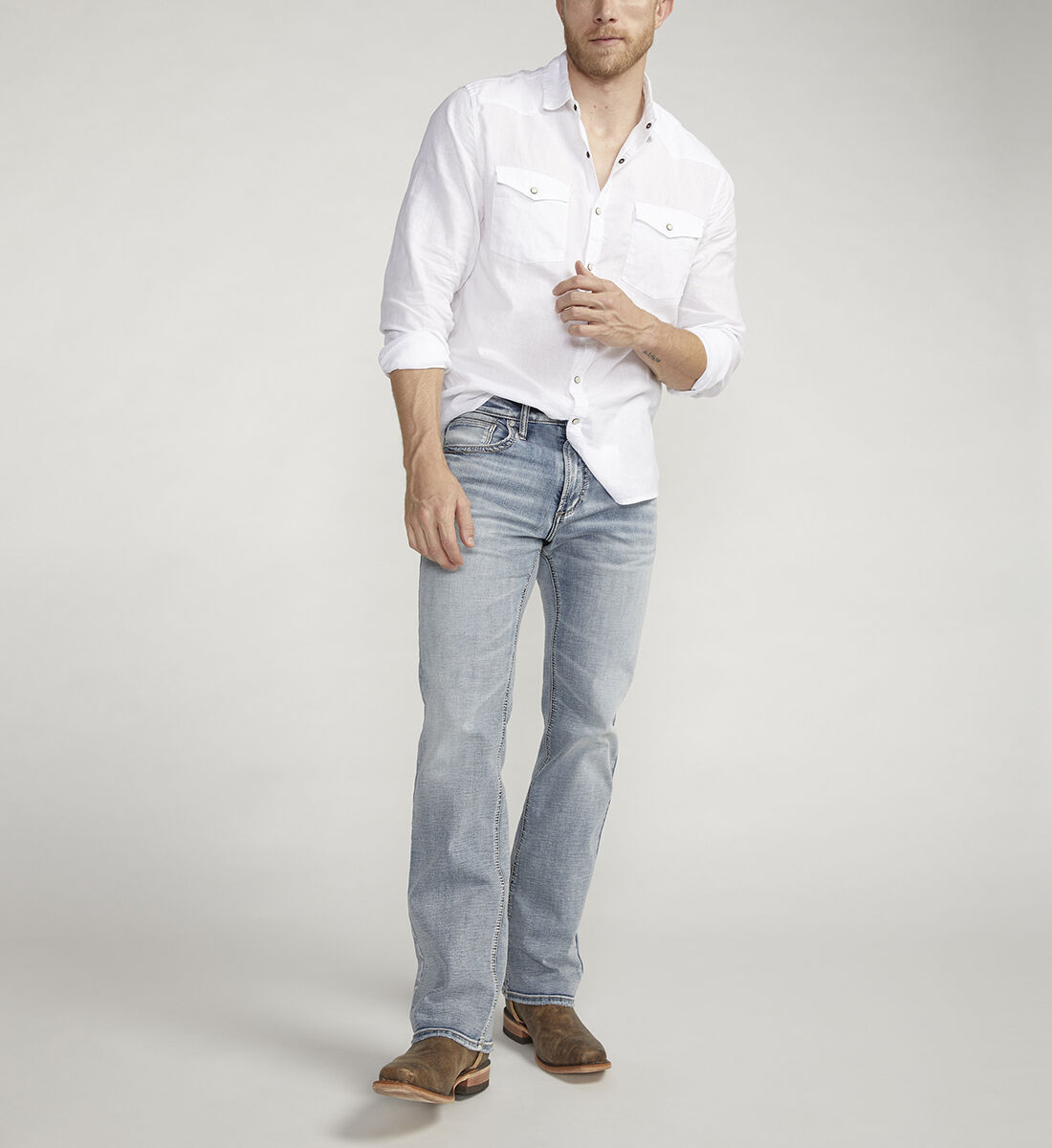 Buy Jace Slim Fit Bootcut Jeans for CAD 59.00 Silver Jeans CA New